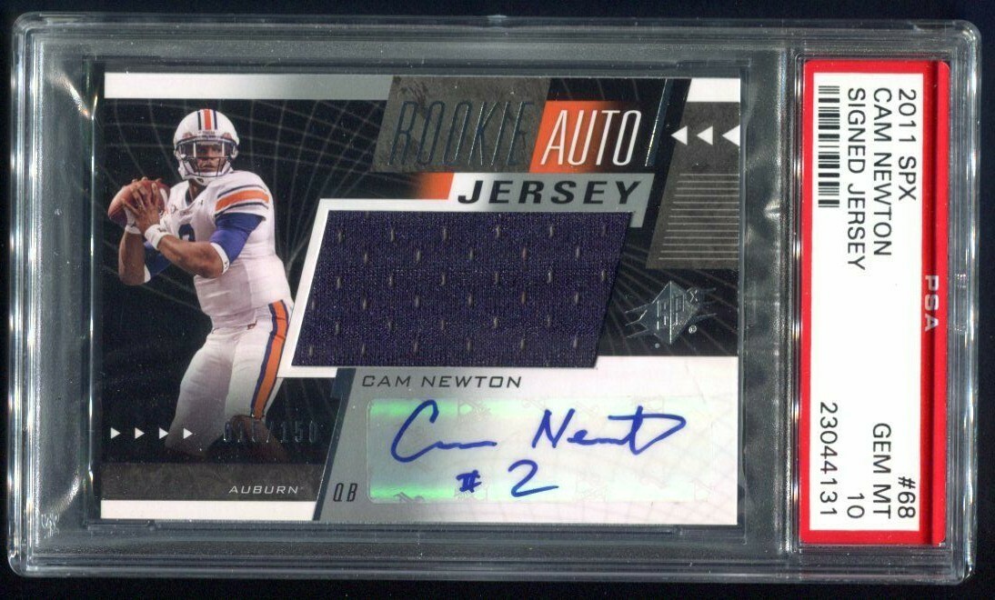 Cam Newton Spx #68 Signed Jersey