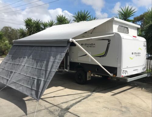 2800mm Caravan RV Privacy Screen Side Shade Wall to suit 10ft Awning Accessories - Picture 2 of 8