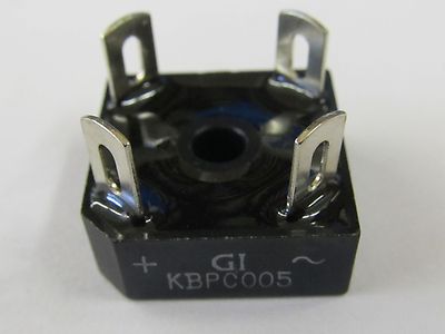 5 Stück - KBPC005 Gleichrichter 50V Rectifier - General Instrument
