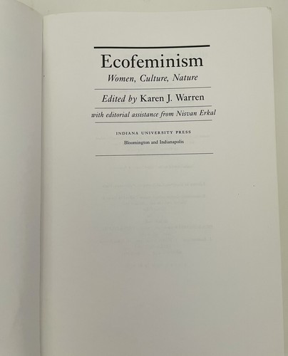 Ecofeminism: Women, Culture, Nature by Karen J. Warren 1997 Trade Paperback - Picture 5 of 11