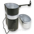 German Army 3-piece Mess Tin Set Camping Trangia Style Billy Can Cooking Eating
