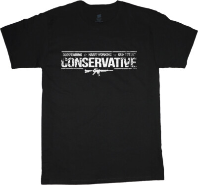 Mens Graphic Tee Conservative 2nd Amendment Pro Gun Rights T-shirt Clothing