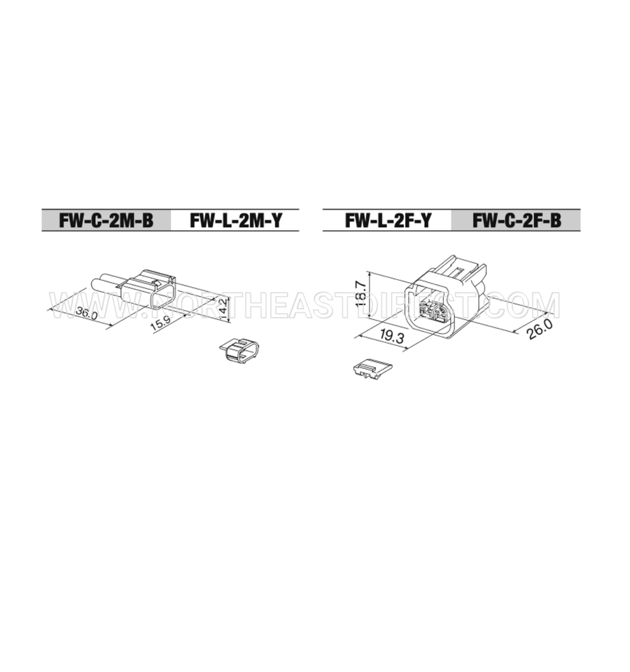FURUKAWA RFW Connector 2-pin FURUKAWA RFW Connector – 2-Pin, 090