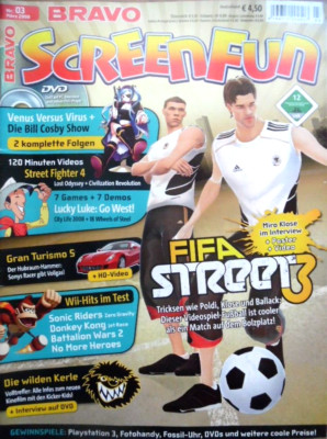 BRAVO SCREENFUN 3 - 2008 DVD FIFA Street Red Baron Gran Tourismo LOST Odyssey