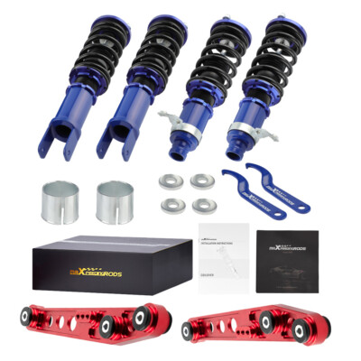 Full Coilovers Rear Lower Control Arms for Honda Civic 88-95 Acura Integra 94-01