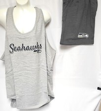 Set 2 pezzi pantaloncini da notte e canottiera donna NFL Concepts Sport Seattle Seahawks
