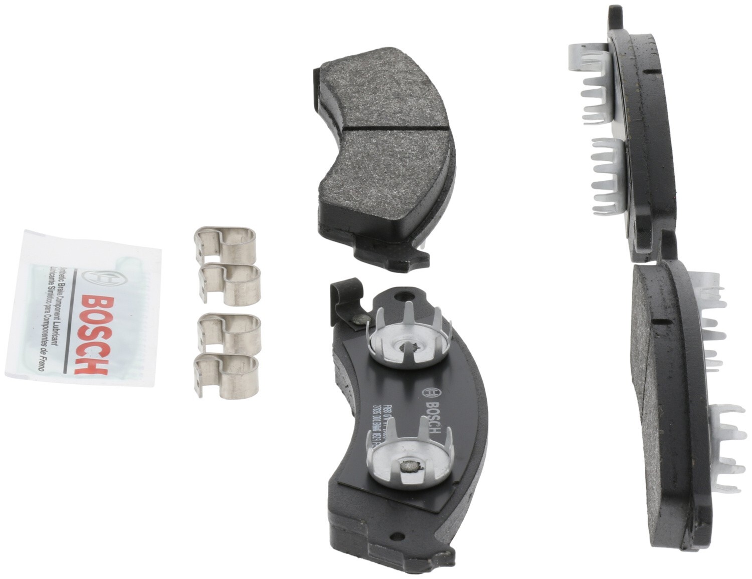 For 1997-1998 Aston Martin DB7 Bosch QuietCast Semi-Metallic Brake Pads Front