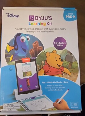 BYJU S Learning Kit Pre-K Introductory Edition. App + 2 workbooks. FOR IPAD ONLY