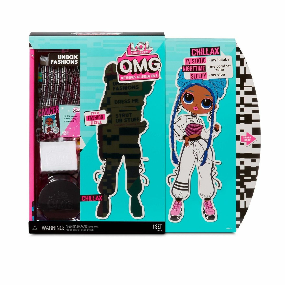 L.O.L. Surprise! Series 3 OMG Chillax Fashion Doll with 20