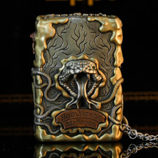 Encendedor Zippo Luminoso Año Serpiente Medusa - Diseño Mítico Artesanal | Regalo