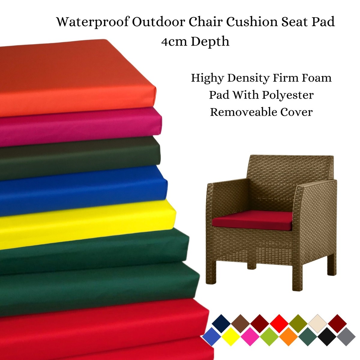 Outdoor Cushions Cushion Seat Chair Cushion Covers Firm Outdoor