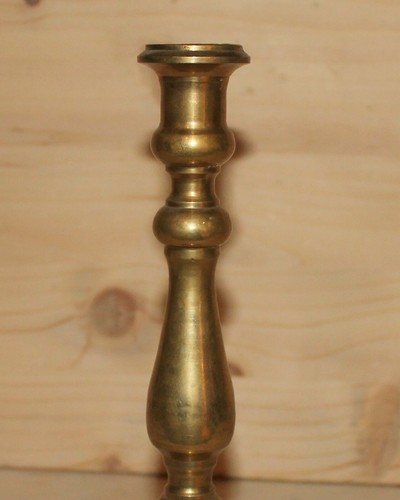 Antiker handgefertigter Kerzenständer Bronze - Bild 2 von 12