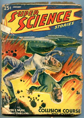 PULP: Super Science Stories Pulp January 1941- Wild explosion cover ...
