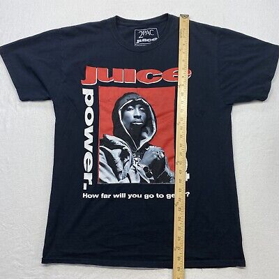 2Pac Juice Movie T Shirt Adult Large Black Power Respect 2Pac Juice Movie T Shirt Adult Large Black Power Respect