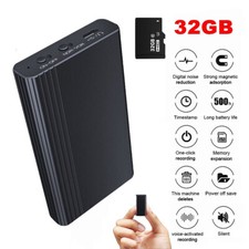 Mini Digital Audio Recorder 500Hrs Magnetic VOR Dictaphone for Lecture Meeting