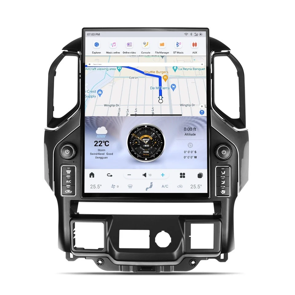 For Chevrolet Silverado GMC Sierra 2019-2023 Tesla Vertical Screen 2K GPS Radios Foto 4 de 4