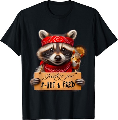 Justice For Peanut The Squirrel P-Nut & Fred The Raccoon Unisex T-Shirt