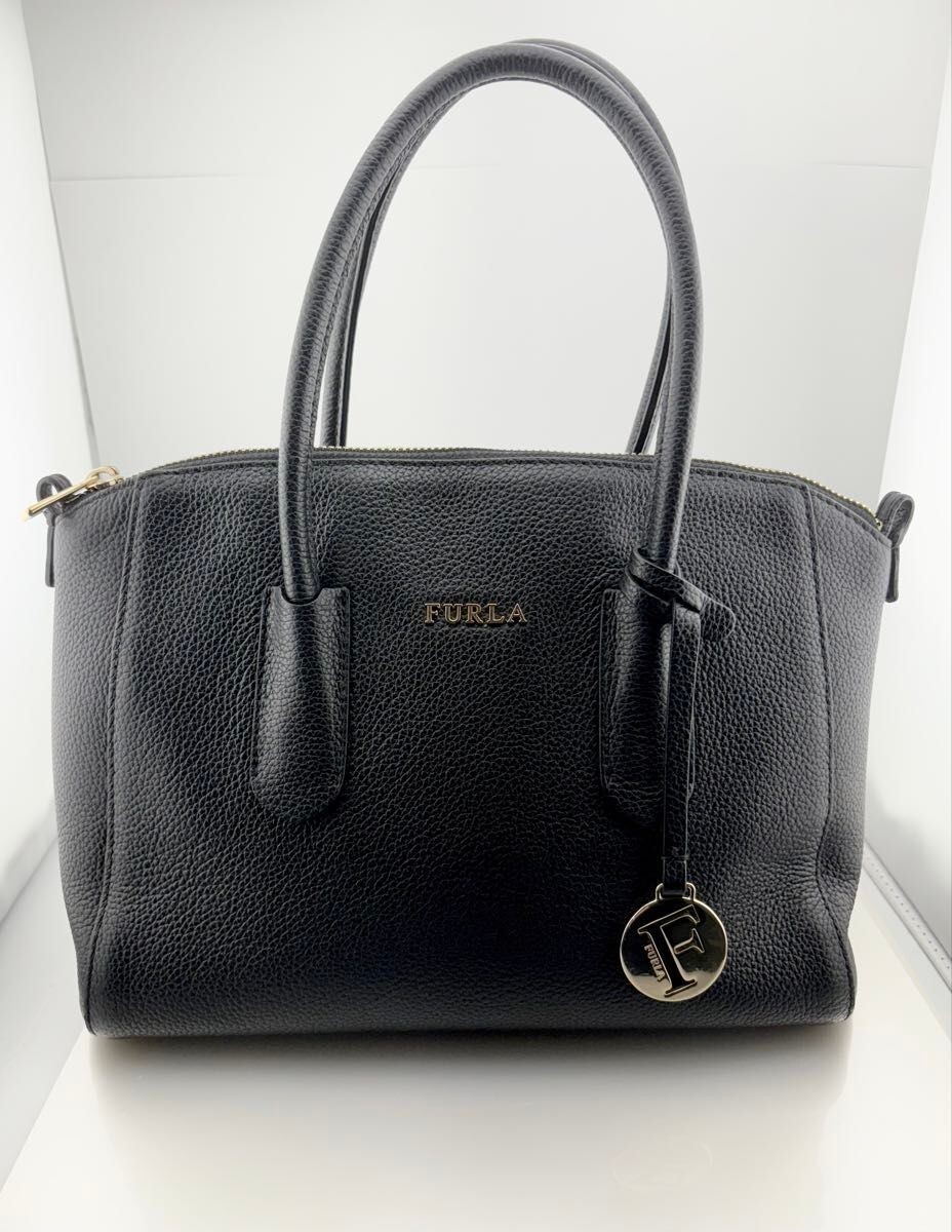 フルラ TESSA 2wayハンドバッグ BLACK FURLA tessa 2WAY bag leather black / JAPAN Seller | eBay