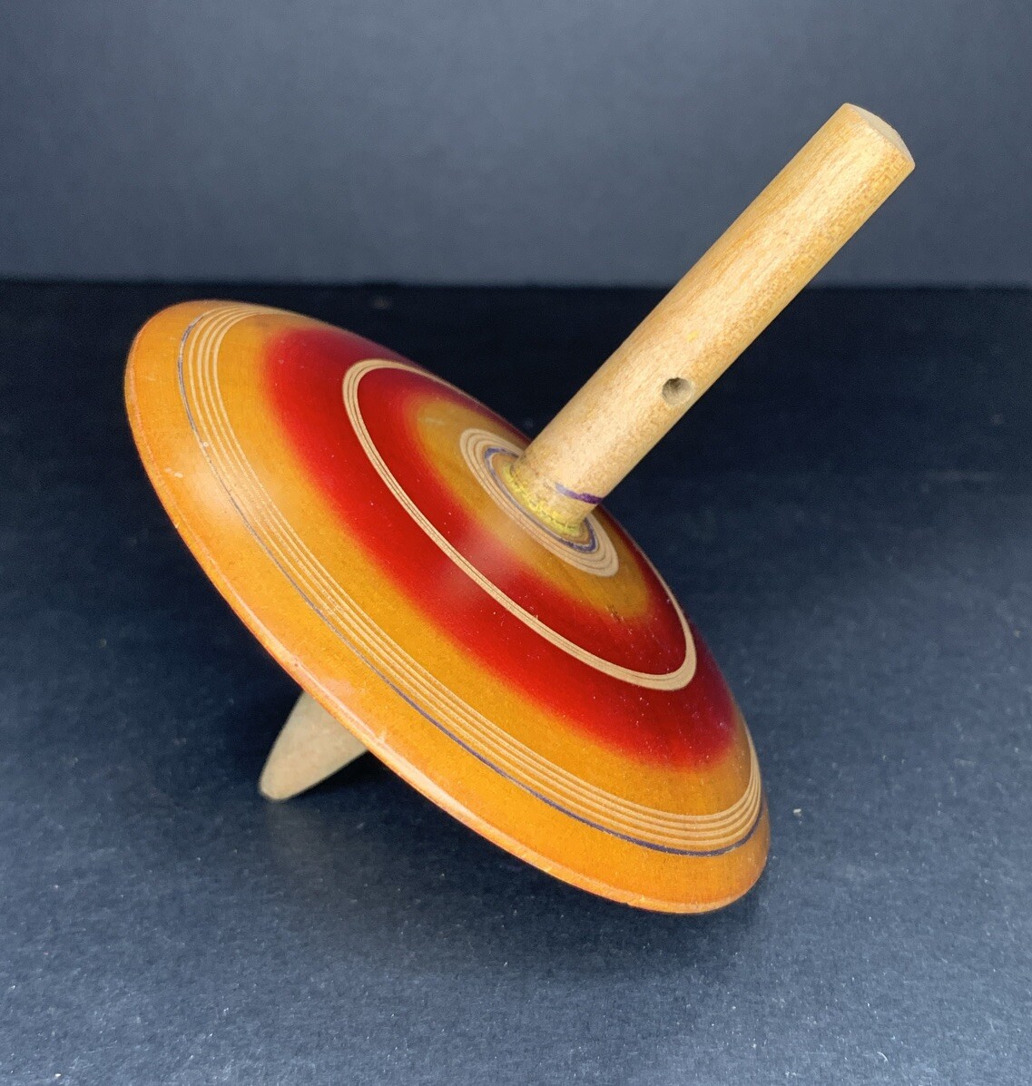 Vintage Wooden Spinning Tops WOOD SPINNING TOP Vintage Gasing Kids