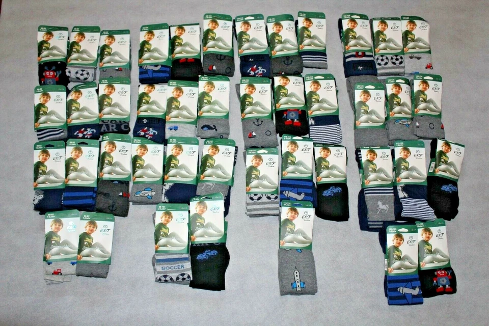 E&F FASHION 3 Jungen Strumpfhosen bunt gemustert Gr. 86/92 98/104 110/116 122/128