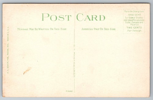 Postcard Luncheon Hall Dells of The Wisconsin River EA Bishop WI - Picture 2 of 2