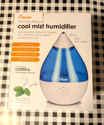 Crane Filter-Free Ultrasonic Cool Mist Humidifier