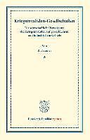 Thumbnail - Kriegsinvaliden-gesellschaften. | Buch | 9783428162536