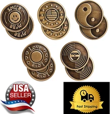 5 Sets Replacement Jeans Buttons, 17mm No-Sew Nailess Removable Metal Jeans