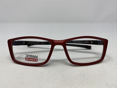 DOSUNO URBAN DU145120 51-17-137 Red/Black Plastic Full Rim Eyeglasses Frame -S03