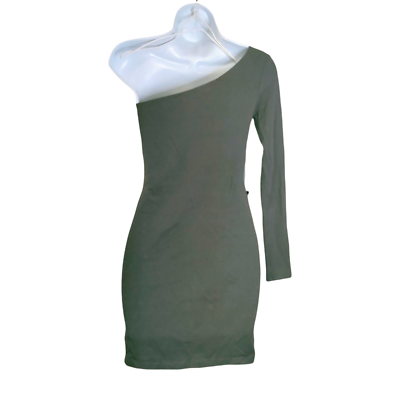 green emerald velvet dress Elegant One Shoulder Fitted Short Party Dress – FancyVestido main image 0