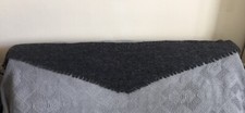 Handknit mohair/ acrylic blend WRAP/SHAWL/SCARF
