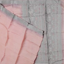 Namaste Vintage Pink Sarees 100% Pure Silk Woven Indian Sari 5YD Craft Fabric