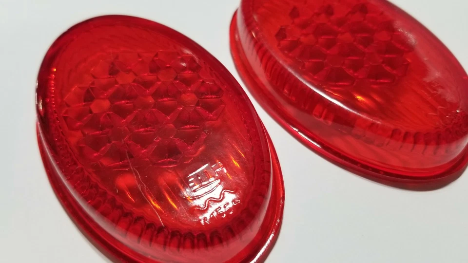 HELLA LUZ TRASERA LENTE REFLECTORES IZQUIERDA Y DERECHA VOLKSWAGEN T1 BUG BEETLE 1955-1961 Foto 2 de 2