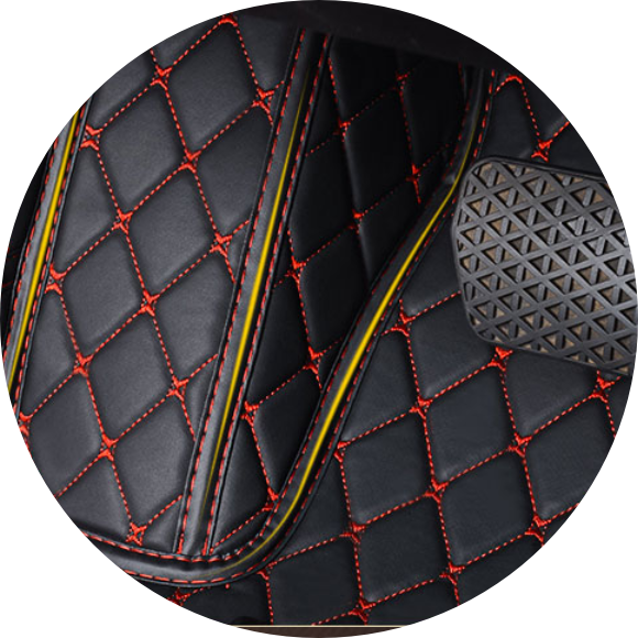Unbranded Waterproof Floor Mats Set For Cadillac – Front & Rear Carpets With PU Leather – 4-Piece