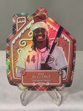 2024 Topps Holiday Elly De La Cruz Die-Cut MLB Ornament Rookie Card #MLBO-5