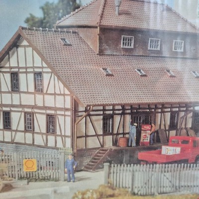 Pola H0 843 Lagerhaus ''BayWa'' Meister-Modell eingeschweisst OVP/2521