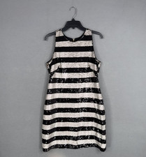 Eliza J Dress Womens 8 Reversible Sequin Sleeveless Shift Party Cocktail Fancy