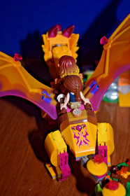 Lego ELVES Retired Fire Dragon's Lava Cave 41175 Figs Zonya Mostly Complete 2016