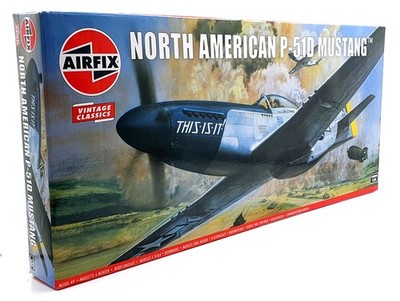 Airfix 1/24 Scale Model Aircraft Kit A14001V  - North American P-51D Mustang
