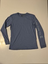Carhartt Loose Fit Blue Long Sleeve T Shirt Size S / P