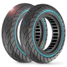 2-Pack 10x2.125 Tubeless Scooter Tires - Fits Models: 8.5x2.0, 8 x2, 50 Blue