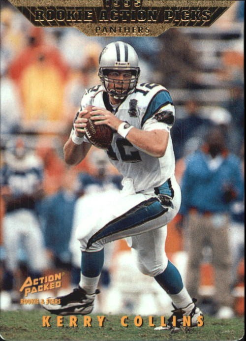 1995 Action Packed Rookies/Stars #98 Kerry Collins RC - FB