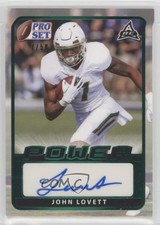 2021 Leaf Pro Set Power Base Emerald Spectrum Foil 7/50 John Lovett Auto 2b7