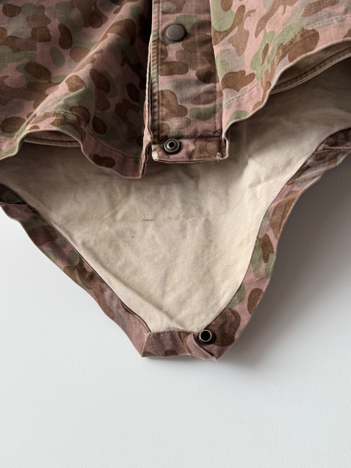 50s Vintage Military 1959 Dated Austrian Army ‘KAZ58’ Pea Dot Camo Parka Jacket