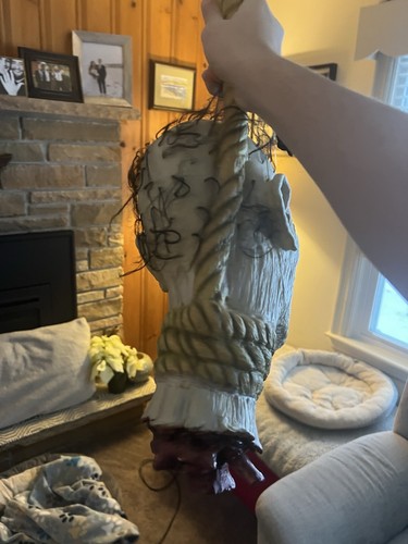 RARE spirit Halloween 2006 Long Head Hanging Head Mint GEMMY Morbid Htf Latex - Picture 3 of 5
