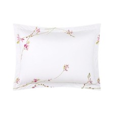 ALMOHADA GAURA SHAM DE YVES DELORME FRANCIA, ALGODÓN ORGÁNICO PERCAL EN 500 T/C