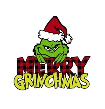 Christmas Grinch Refrigerator Magnet Die Cut Laminated