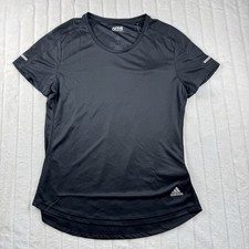 Adidas Run It Tee Women's T-Shirt Size Small Black Outdoor Gym Workout NWT