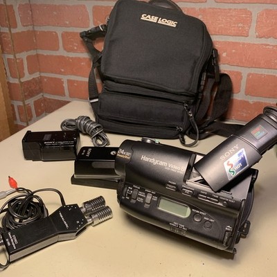 Sony Handycam CCD-TR93 Video8 Camcorder Tested w/ Charger & Accessories