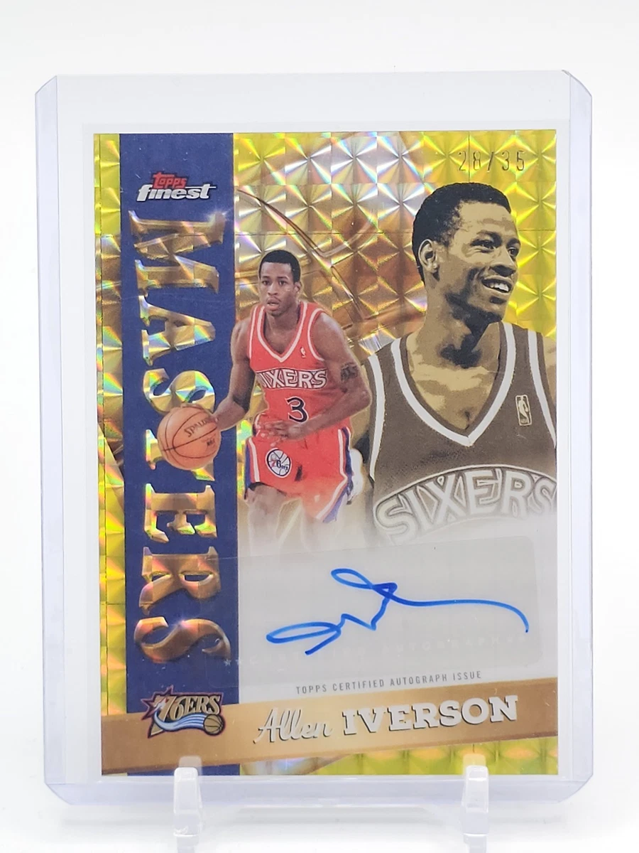 Topps Allen Iverson Basketball Autographed Sports Trading Cards
